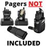 Turtleback Case Made for Motorola Minitor VI (6) Voice Pager Fire Radio Phone Black Nylon Holster Case with Heavy Duty Rotating Removable Clip Black Nylon Pouch, Magnetic Closure Flap