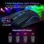 NPET S20 Wired Gaming Keyboard Mouse Combo, LED Backlit Quiet Ergonomic Mechanical Feeling Keyboard, Backlit Gaming Mouse 3200 DPI, for Desktop, Computer, PC