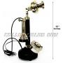 Contemporary Style Beautiful Table Decoor Candel Stick Phones Black & Silver Finish
