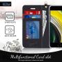 FYY Case for iPhone 7/8/SE 2020, Luxury PU Leather Wallet Phone Case with Card Holder Flip Cover for iPhone 7/iPhone 8/iPhone SE 2020 (2nd Gen) 4.7 inch - Dark Black