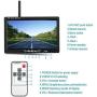 Rimoody Wireless Backup Camera Kit with 7” Monitor for Car 12-24V Trucks,Cars,SUVs,Vans,Campers Reverse Rear View Camera Night Vision Waterproof Vehicle Backup Camera Parking System with Car Charger
