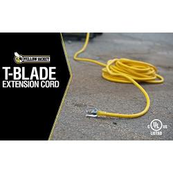 Yellow Jacket 2992 10/3 Extra Heavy-Duty 20-Amp Premium SJTW Contractor Extension Cord with Lighted T-Blade Plug, 100-Foot All Copper Wire Extension Cord, 20 Amps, 125 Volts, 2500 Watts, Yellow