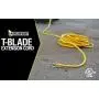 Yellow Jacket 2992 10/3 Extra Heavy-Duty 20-Amp Premium SJTW Contractor Extension Cord with Lighted T-Blade Plug, 100-Foot All Copper Wire Extension Cord, 20 Amps, 125 Volts, 2500 Watts, Yellow