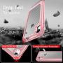 iPhone XR Case with [ Screen Protector Tempered Glass x2Pack] SUPBEC Protective Phone Cover with Silicone PC+TPU Shockproof Rubber Heavy Duty Case for iPhone XR Cases-Clear Rose Gold