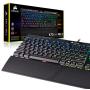 Corsair K70 RGB MK.2 Rapidfire Mechanical Gaming Keyboard - USB Passthrough & Media Controls - Fastest & Linear - Cherry MX Speed - RGB LED Backlit