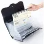 Receipt Organizer for Business,School,Office,Bank,Accordian File Folder for Check,Bill,Invoice,13 Pockets Expanding File Organizer(Black)