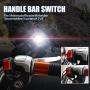 Ourbest Handlebar Switch 12V On Off Toggle Switch for Bicycle Motorcycle Tuning Part for U5 U7 U2 LED Headlight fits for Scooter Electrombile-2Pcs