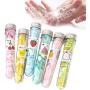 RUTICH 6 Pack Mini Disposable Soap Paper Sheets Portable Travel Confetti Hand Washing Soap Paper with Storage Cube for Home Kitchen Bathroom Barbecue