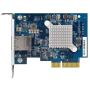 QNAP QXG-10G1T Single-Port (10Gbase-T) 10GbE Network Expansion Card, PCIe Gen3 X4, Low-Profile Bracket Pre-Loaded, Low-Profile Flat and Full-Height Brackets are Included