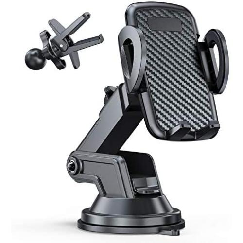 Car Phone Holder, CTYBB Universal Phone Holder for Car Dashboard Windshield Air Vent Compatible with iPhone 12 11 pro/11 pro max/xr/8/8 Plus/se, Samsung Galaxy S10 Plus/S10e/S9/S20 and More