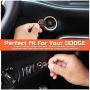 ToolEpic for Dodge Ram 1500 Challenger Charger Durango Accessories 2015-2021 - Engine Start Stop Button Overlay Go Mango Sticker Emblem - Push to Release Hell Badge Unique Style - Perfect for Decals