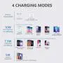 Yootech Wireless Charger,[2 Pack] Qi-Certified 10W Max Wireless Charging Pad Stand Bundle,Compatible with iPhone 12/12 Pro/SE 2020/11 Pro Max,Galaxy S21/S20/Note 10, AirPods Pro(No AC Adapter)