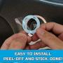 ToolEpic for Dodge Challenger Charger Durango Hellcat Decal Accessories 2015-2021 - Engine Start Stop Button Overlay Sticker Emblem - Push to Start Button Baby Blue Badge Cover - Perfect for Decals