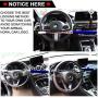 Tevlaphee Steering Wheel Lock for Cars,Wheel Lock,Vehicle Anti-Theft Lock,Adjustable Length Clamp Double Hook Universal Fit Emergency Hammer Window Breaker Self Defense Heavy Duty Secure (Blue)
