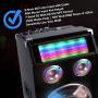 Pyle PSUFM1035A 1000W Disco Jam Powered Two-Way Bluetooth Active PA Speaker System With Flashing DJ Lights