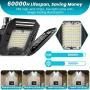 2-Pack LED Garage Lights, New Four Leaf Deformable 120W LED Garage Light, 12000 LM 6500K Quadruple Glow LED Garage Light Ceiling Lights for Garage Basement Workshop, Warehouse, Workshop and Yard