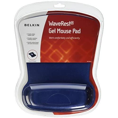 Belkin WaveRest Ergonomic Gel Mouse Pad with Wrist Support (Blue) (F8E262-BLU)