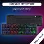 KLIM Chroma Rechargeable Wireless Gaming Keyboard + Slim, Durable, Ergonomic, Quiet, Waterproof, Silent Keys + Backlit Wireless Keyboard for PC PS4 Xbox One Mac + Teclado Gamer + New 2021 Version