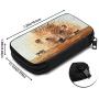 Hxuedan Watercolor Hedgehog The Data Cable Storage Bag is A Portable and Independent Design SuitableVFor Travelers to Place The Data Cable, Earphone and Electronic Product Data Cable Storage Bag