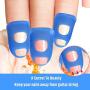 Anti-slip Silicone Fingertip Protectors Guitar Finger Guards 5 Sizes Finger Protection Covers Caps for Stringed Instruments Guitar Mandolin Bass Counting Sewing, 5 Sizes (Ultramarine)