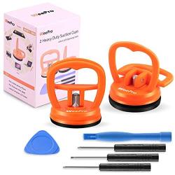 WeePro 2 Pack Heavy Duty Suction Cups with 5 PCS LCD Screen Opening Tools, Electronics Repair Tool Kit for Cell Phone, iPad, Watch, Computer, Tablet, PC, Laptop, iPhone, Replacement Screen Repair Tool