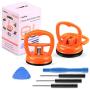WeePro 2 Pack Heavy Duty Suction Cups with 5 PCS LCD Screen Opening Tools, Electronics Repair Tool Kit for Cell Phone, iPad, Watch, Computer, Tablet, PC, Laptop, iPhone, Replacement Screen Repair Tool