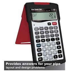 Calculated Industries 4095 Pipe Trades Pro Advanced Pipe Layout and Design Math Calculator Tool for Pipefitters, Steamfitters, Sprinklerfitters and Welders | Built-in Pipe Data for 7 Materials