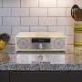 Crosley CR3501A-NA Fleetwood Bluetooth FM Clock Radio and CD Player, Natural