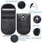 Faraday Bag for Key Fob (2 Pack), GICENT Car RFID Signal Blocking Pouch,Faraday Key fob Protector, Black Anti-Theft Signal Blocker, Remote Entry Smart Fob Case