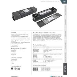 American Lighting ELV-80J-24-MASTER Electronic LED Hardware Power Supply, Adaptive, 80-Watt 24V Electonic Low Voltage Driver, 12, Black
