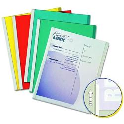 C-Line Report Covers with Binding Bars, Assorted Color Vinyl, White Bars, 8.5 x 11 Inches, 50 per Box (32550)