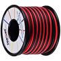 TUOFENG 16 awg Electronic Wire,66 Feet Silicone Wire Flexible Tinned Copper Wire High Temperature Resistance 2 Separated Wires 33 ft Black and 33 ft Red Stranded Wire