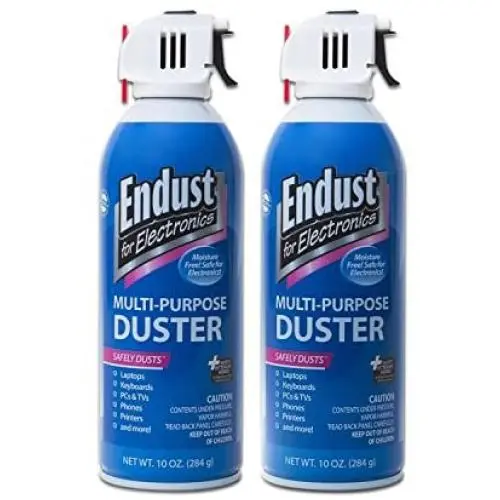 Endust for Electronics, Twin pack, 2 Compressed dusters, 10 oz per can, Contains bitterant (11407)