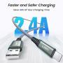 2-Pack iPhone Charger Cable, LISEN MFi Certified Lightning Cable (6ft / 1.8m), Nylon Braided USB Fast Charging Cord Compatible with iPhone 12 Pro Max/11 Pro/X/Xs Max/XR/8 Plus/7/6 Plus/SE, iPad, iPod