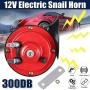 LLZ 12V car Horn kit, Unique Shape, Super Loud Sound decibels, Strong and Durable, can be Used for locomotives, Cars, Trucks, etc. (1PCS)