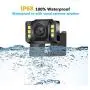 Car Backup Camera, Rear View Camera HD 6LED Night Vision,Waterproof Reverse Camera 140° Wide View Angel with Multiple Mount Brackets for Universal Cars,SUV,Trucks,RV and More