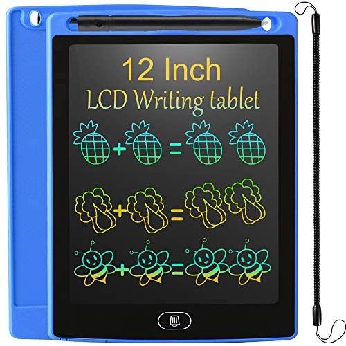LCD Writing Tablet, Colorful 8.5 Inch Digital Ewriter Electronic Graphic Drawing Tablet Erasable Portable Doodle Writing Board for Kids Students Christmas Birthday Gifts (Deep Blue)
