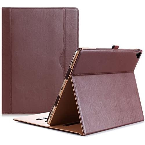 ProCase iPad Pro 12.9 2017/2015 Case (Old Model) - Stand Folio Case Cover for Apple iPad Pro 12.9 Inch (Both 2017 and 2015 Models), with Multiple Viewing Angles, Apple Pencil Holder -Brown