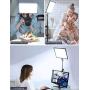 RALENO LED Video Soft Light Panel with LCD Display, for All Camera DSLR Photography, Built-in Battery, Dimmable Brightness Bicolor 3200K-5600K CRI 95+, Ultra-Thin for YouTube Studio Portraits Photo