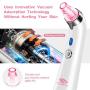 Blackhead Remover Pore Vacuum - Electric Blackhead Vacuum Cleaner Blackhead Extractor Tool Device Comedo Removal Suction Beauty Device for Women（Pink)
