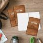 Field Notebook/Journal - 5''x8'' - Wood Pattern - Graph Memo Book - Pack of 4