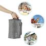 ProCase Toiletry Bag Travel Case with Hanging Hook, Dopp Kit Organizer for Accessories, Shampoo, Cosmetic, Personal Items, Healthcare Bag with Handle, Gray