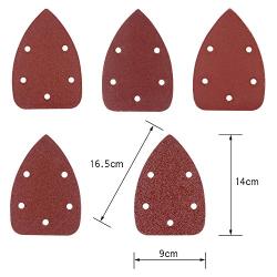 Coceca Mouse Detail Sander Sandpaper 50pcs Sanding Paper Assorted 35pcs 120Grits & 15pcs 240Grits Mouse Sandpaper