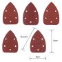 Coceca Mouse Detail Sander Sandpaper 50pcs Sanding Paper Assorted 35pcs 120Grits & 15pcs 240Grits Mouse Sandpaper