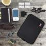 BUBM Double Layer Electronic Accessories Organizer, Travel Gadget Bag for Cables, USB Flash Drive, Plug and More, Perfect Size Fits for iPad Mini (Medium, Black)