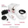 Makeup Brush Cleaner, Electronic Spinner Washer Dryer Kit with Liquid Cleansing Solution, Bowl - Quickly Spin, Wash Sanitize Cosmetic Brushes - Machine Spinning for Cleaning Professional Make Up Tools