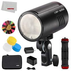 Godox AD100Pro 100Ws TTL 2.4G 1/8000 HSS Outdoor Flash Light, 2600mAh Battery 0.01-1.5s Recycling,with Three-Color Diffusers