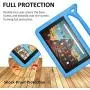 All-New ＨＤ 10 & ＨＤ 10 Kids Edition Tablet Kids Case (9th/7th/5th Generation,2019/2017/2015 Release)-SHREBORN Lightweight Shockproof Case with Cute Cat Handle Stand for ＨＤ 10.1 Inch Tablet-Blue