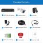 ZOSI H.265+ Full 1080p Home Security Camera System Outdoor Indoor, 5MP-Lite CCTV DVR 8 Channel and 4 x 1080p (2MP) Day Night Vision Weatherproof Surveillance Bullet Camera, Motion Alerts (No HDD)