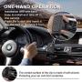 Car Phone Mount, Lipizzaner Magnetic Phone Car Mount, Air Vent Phone Holder for Car, One Hand Operation and One Second Installation, Strong 6 Magnet Suction, with 4 Metal Plates - Black